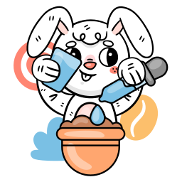 토끼 sticker