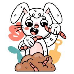 토끼 sticker