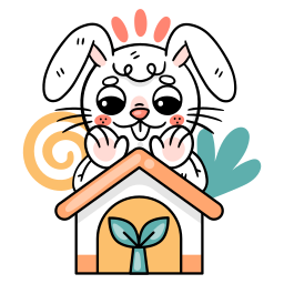 토끼 sticker