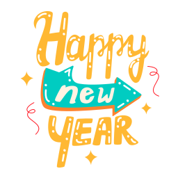 happy new year sticker