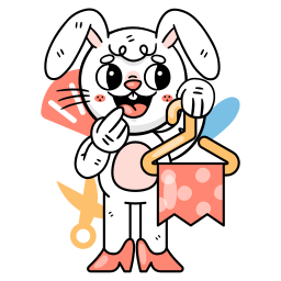 Bunny sticker
