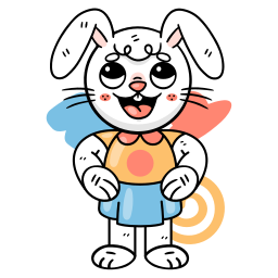 Bunny sticker
