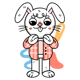 Bunny sticker