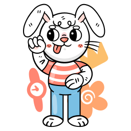 Bunny sticker