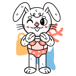 Bunny sticker