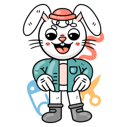 Bunny sticker