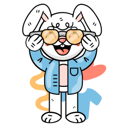 Bunny sticker