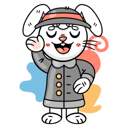 Bunny sticker
