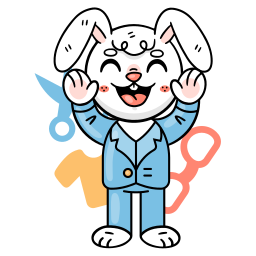 Bunny sticker
