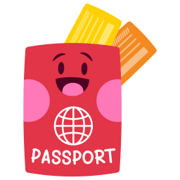 pasaporte sticker