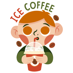 café helado sticker