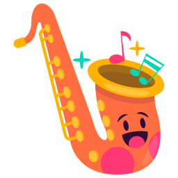 saxofón sticker