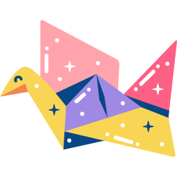 origami sticker