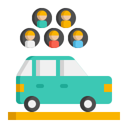 Carpool - Free transportation icons