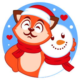 monigote de nieve sticker