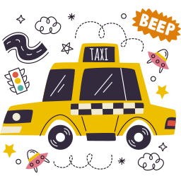 taxi sticker