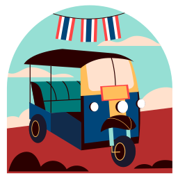 tuk-tuk sticker