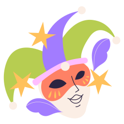 Mardi Gras Stickers - Free smileys Stickers