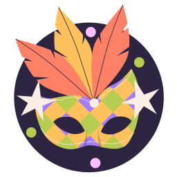 Mardi Gras Stickers - Free smileys Stickers