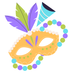 Mardi Gras Stickers - Free smileys Stickers