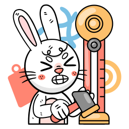 Bunny sticker