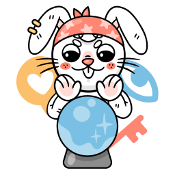 Bunny sticker