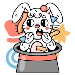 Bunny sticker