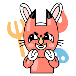 Bunny sticker