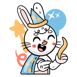 Bunny sticker