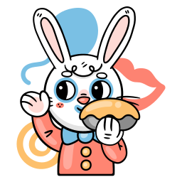 Bunny sticker