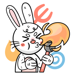 Bunny sticker