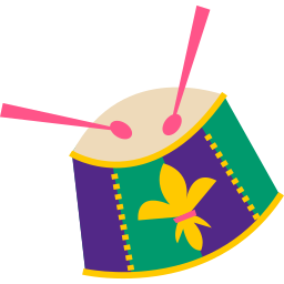 mardi gras sticker