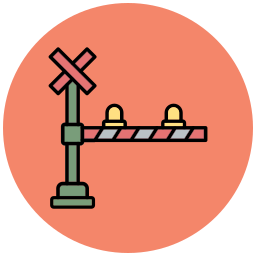 Railroad Crossing - Free Signaling Icons