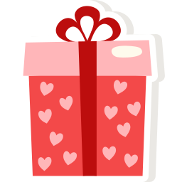 caja de regalo sticker