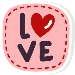 insignia de amor sticker