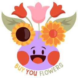 Flowers sticker