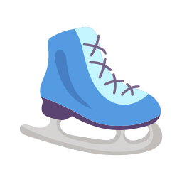 Ice skating Stickers - Free holidays Stickers