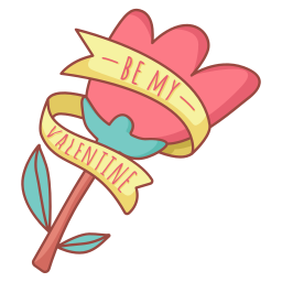 flor rosa sticker