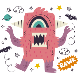 monstruo sticker