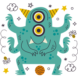 monstruo sticker