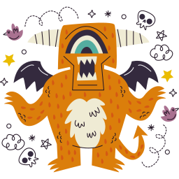 monstruo sticker