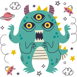 monstruo sticker