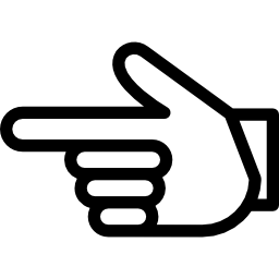 Pointing Left - Free gestures icons