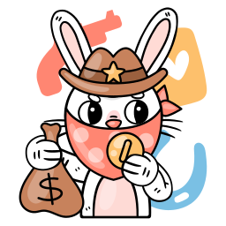 lapin sticker