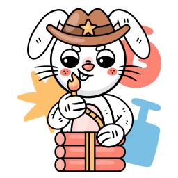 lapin sticker