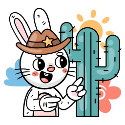 lapin sticker