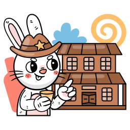 lapin sticker
