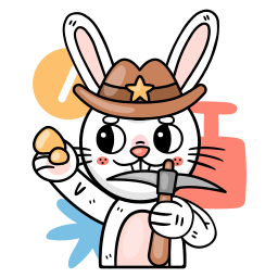 lapin sticker