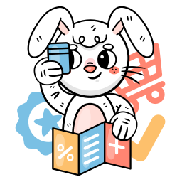 Bunny sticker