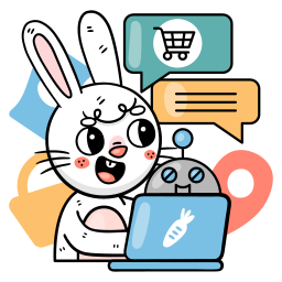 Bunny sticker